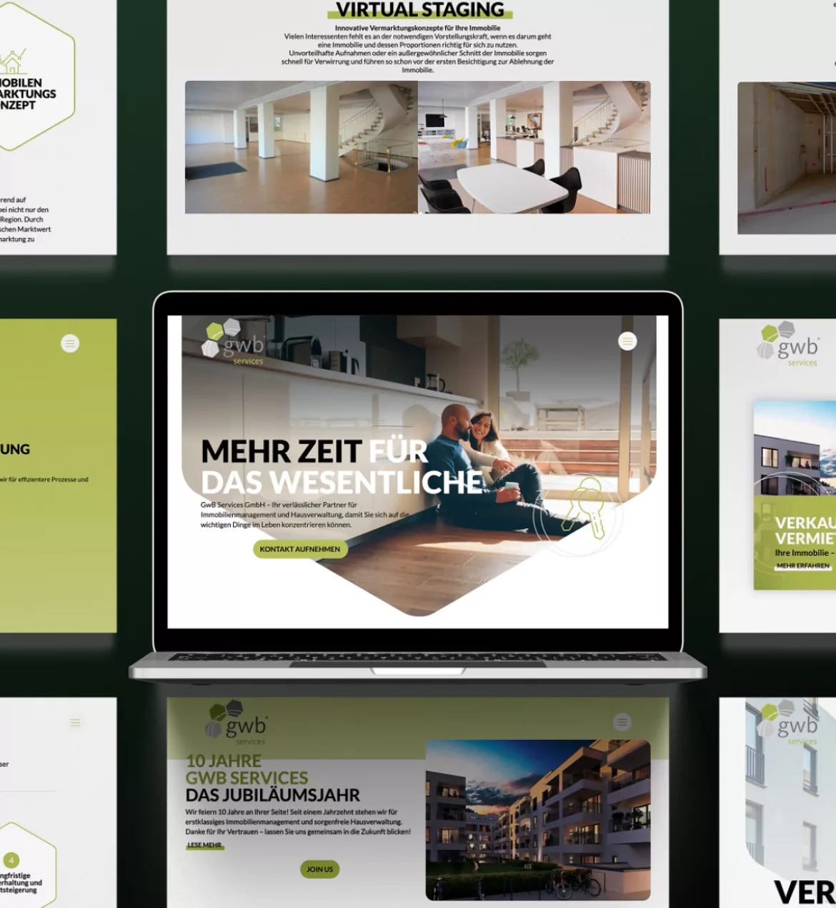 Neue Website der GwB Services GmbH, erstellt bei der SEO- Werbeagentur Twoseconds